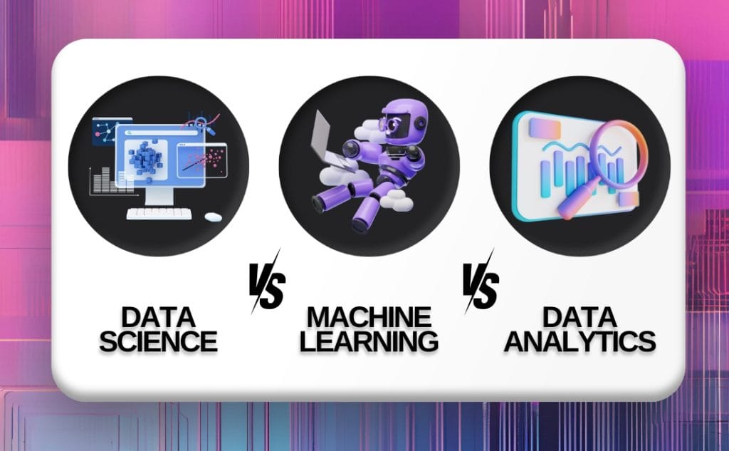 Data Science vs Machine Learning vs Data Analytics